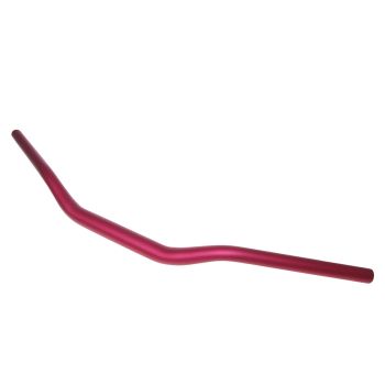 motorcycle handlebar tapered aluminum matt red 28.6mm - 725mm