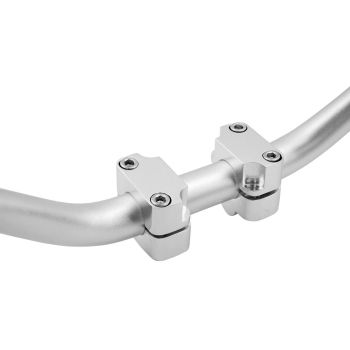 handlebar conversion clamp 22mm to 28.6mm handlebar silver