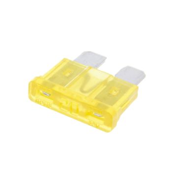 blade fuse flat 19.2mm 20A yellow in color