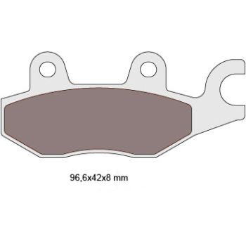 brake pads organic for Aeon, Arctic Cat, Kymco, MBK, MuZ, Yamaha