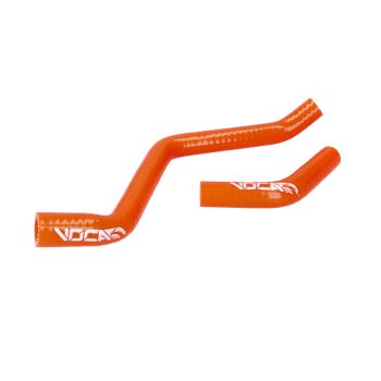 cooling hose kit Voca HQ reinforced orange for Derbi Senda DRD D50B Euro3, Euro4