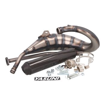 exhaust Yasuni Cross HM MAX carbon fiber for Aprilia RX, SX, Derbi R, SM, Gilera RCR, SMT