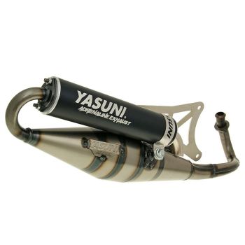 exhaust Yasuni Scooter Z black for Piaggio