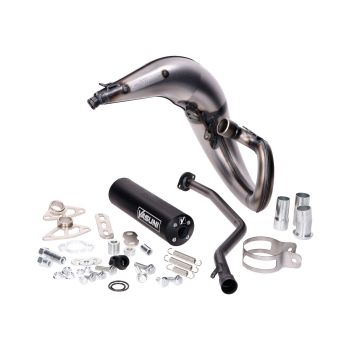 Exhaust Yasuni Cross ML black for Yamaha DT50, MBK X-Limit, Peugeot XPS 50, Malaguti XSM 50