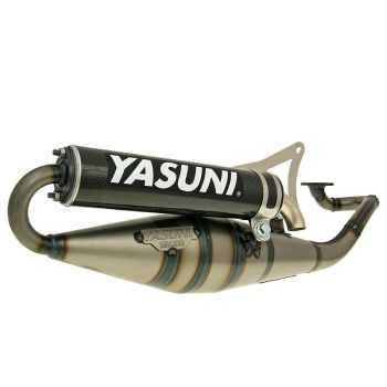 exhaust Yasuni Scooter Z carbon E-marked for Minarelli horizontal