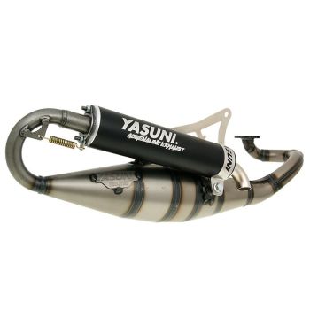 exhaust Yasuni Scooter R black for Minarelli horizontal