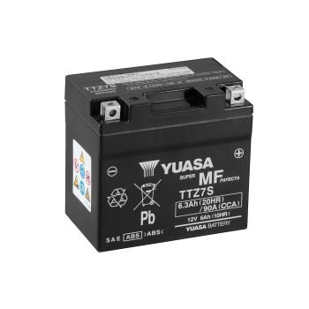 Yuasa akku,  TTZ7S(WC) filled with acid (10)