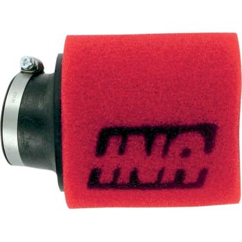 Õhufilter d. 38.1mm, pikkus 102mm, nurgaga UNI POD, kahe kihiline
