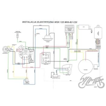 Juhtmestik CDI-le, WSK 125 m06-b3