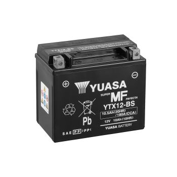 Yuasa akku,  YTX12(WC) filled with acid (4)