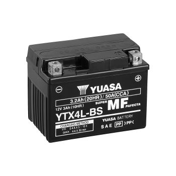 Yuasa akku,  YTX4L(WC) filled with acid (10)
