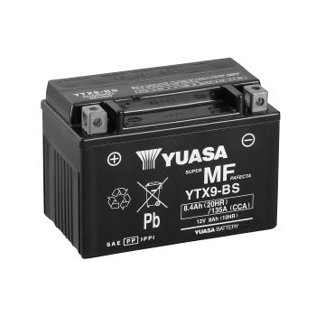 Yuasa akku,  YTX9(WC) filled with acid (6)