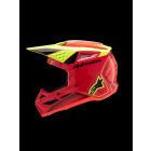 Alpinestars Helmet SM3 Youth Fray Red/Yellow Fluo/Black YM