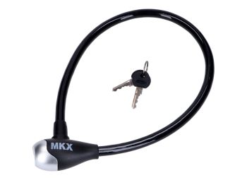 Cable lock / spiral lock 12x650mm