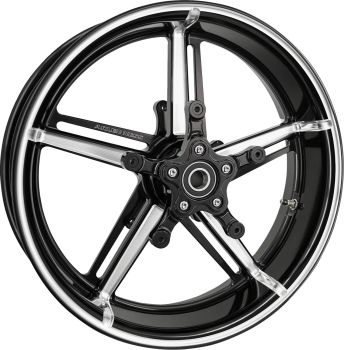 WHEEL FACTORY 24 WITH HUB & ADAPTERS 18"" X 5.5"" BLK CC