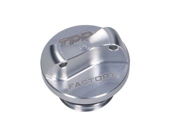 oil filler plug CNC TPR Factory silver M16 with sealing ring for Minarelli AM3, AM4, AM5, AM6