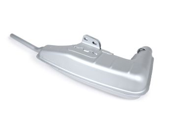 Exhaust body -BGM PRO Clubman V4.0- Lambretta (series 1-3) - silver
