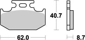 MOTOMASTER BRAKEPAD NITRO