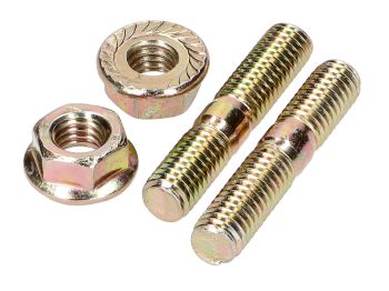 exhaust stud bolt set incl. nuts - M6x32mm