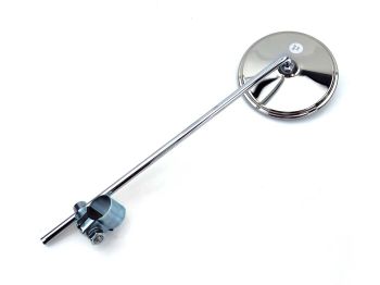 Handlebar mirror Polo Plan stainless steel chrome for moped bumm