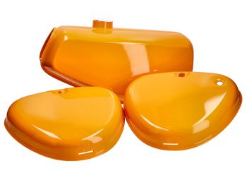 fuel tank with side cover orange for Simson S50, S51, S70