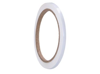 Sticker decorative strip rim edge white 10m