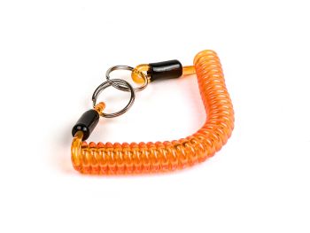 Key ring -MOTO NOSTRA Spiral- length 150mm - orange