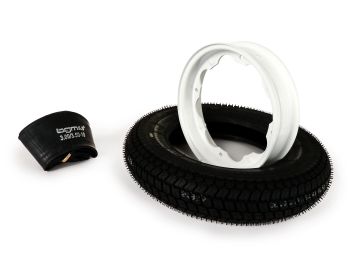 Wheel -BGM Classic, Lambretta- 3.50 - 10 inch TT 59P (reinforced) - wheel rim 2.15-10 white