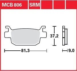 BRAKE PAD ORGANIC STREET