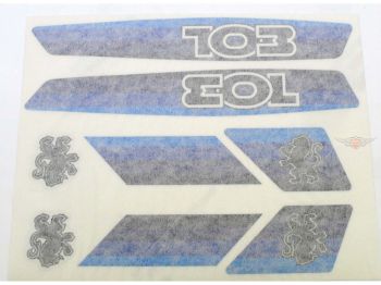Sticker set 8 pieces for Peugeot 103 moped moped