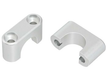 Clamping bridges set swiing aluminum silver for Puch