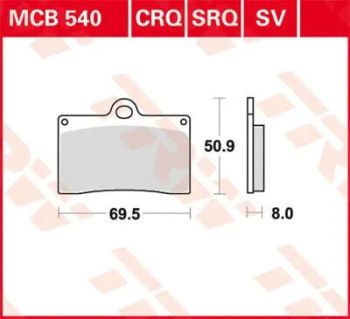 BRAKE PAD TRW MCB540CRQ