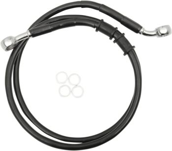 FRT BRAKE LINE XL BK +4