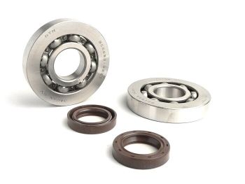 Bearing and oil seal set for crankshaft -BGM ORIGINAL- Piaggio 125-180cc 2-stroke