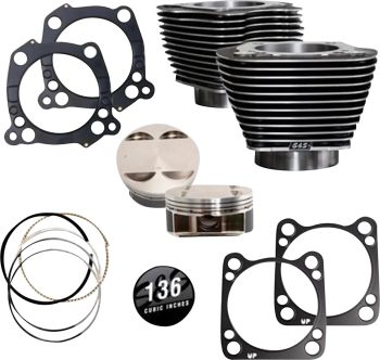 CYLINDRKIT 136""STCK BLT 4.84"",4.32""BORE,4.625""STRKBGW/HI M8