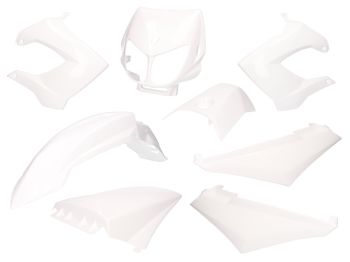 fairing kit white for Derbi Senda R, SM X-Treme, SM DRD