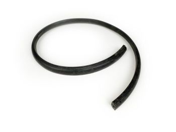 SSide panel rubber trim -BGM ORIGINAL- Vespa PX, Vespa T5 125cc - black / lhs