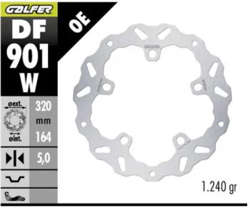 BRAKE DISC FIXED WAVE