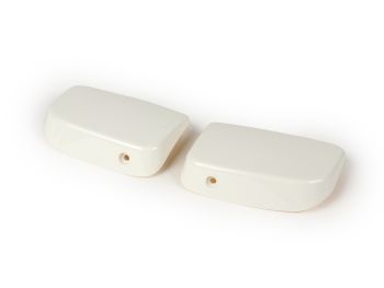 Pair of covers for brake master cylinder -BGM PRO, without mirror holes- Vespa GTL125/200 (ZAPM311, ZAPM312), GTS125 (ZAPM313), GTS250 (ZAPM451), GTS300 (ZAPM452), GTS i.e. Super125 (ZAPM453), GTS i.e. Super300 (ZAPM452) - white (544)