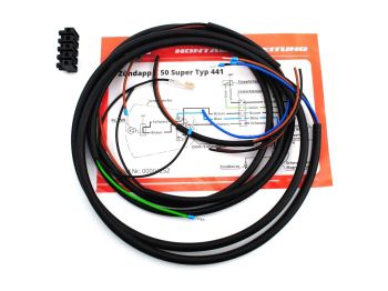 Wiring harness Goebel Made in Germany for Zündapp C50 Super Type 441 moped