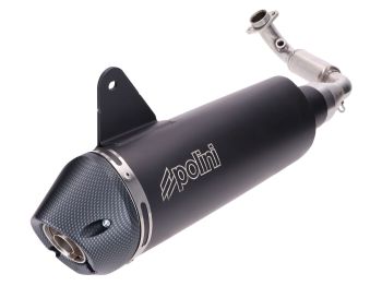 exhaust Polini Slip-On Inox for Vespa GTS 300, GTV 300 Euro5 with catalytic converter