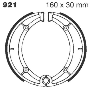 BRAKE SHOE EBC - PE 921