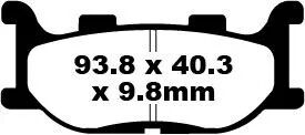 BRAKE PAD EBC SFA199