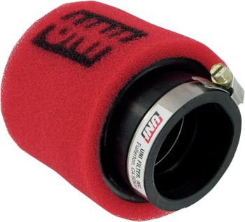 Õhufilter d. 57.2mm, pikkus 102mm, nurgaga UNI POD, kahe kihiline