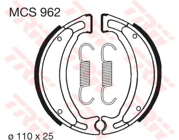 BRAKE SHOES TRW MCS962