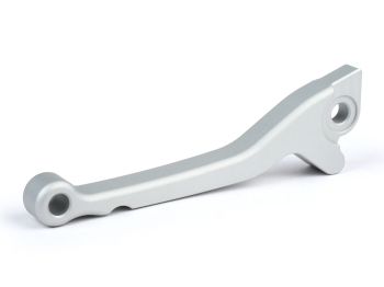 brake lever BGM PRO CNC, silver matt, ABE for Vespa PX (1998-2003), LML Star, Stella, Grimeca