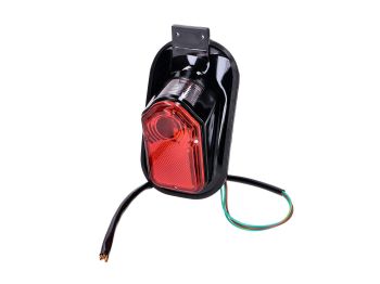 Tombstone black tail light for Harley chopper motorcycle