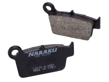 brake pads Naraku organic for Aprilia MXV, SXV, Fantic, GasGas, Kawasaki KX, Sherco, Suzuki RM-Z, TM, Yamaha YZ, WR