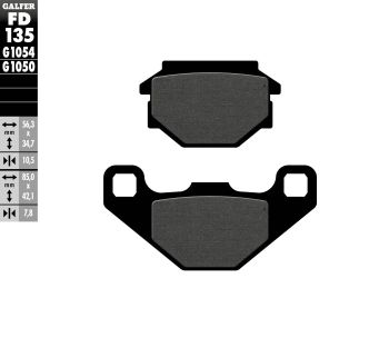 BRAKE PAD SCOOTER ORGANIC