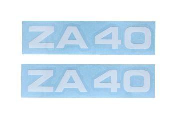 Sticker set MOGA Zündapp ZA 40 moped white decor lettering Germany